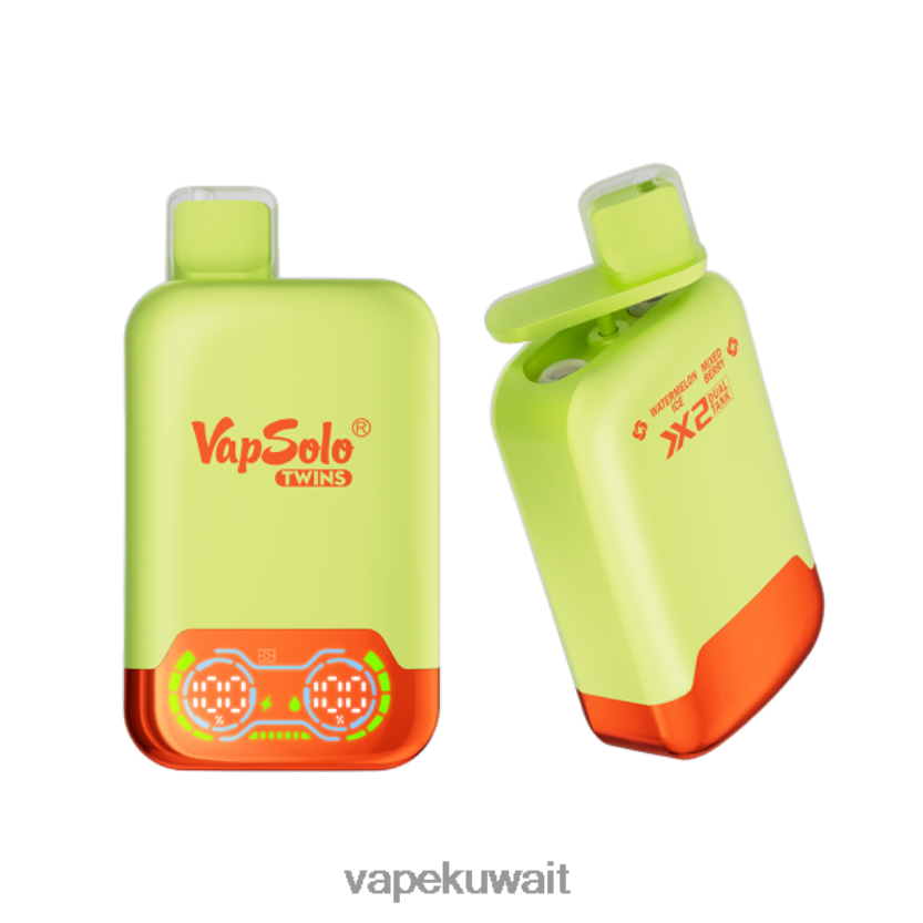 Vapsolo TWINS vape القابل للتصرف ثلج بطيخ و توت مشكل PRH2FR146 Vape Kuwait