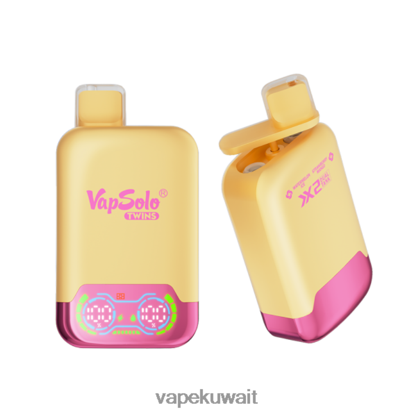Vapsolo TWINS vape القابل للتصرف بطيخ مثلج وفراولة ومانجو PRH2FR147 Vape الكويت