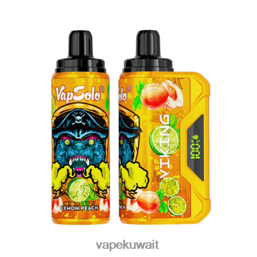Vapsolo VIKING vape القابل للتصرف خوخ ليمون PRH2FR153 Vape KW