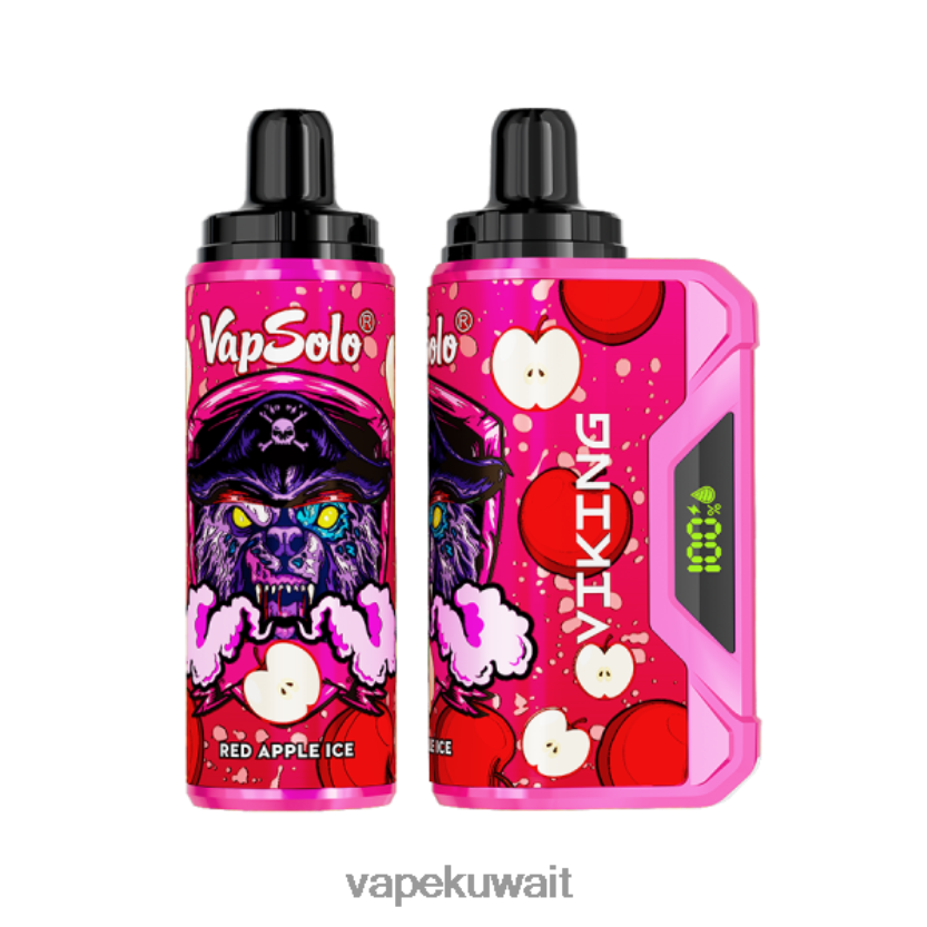 Vapsolo VIKING vape القابل للتصرف ثلج التفاح الأحمر PRH2FR154 Vape Pod System