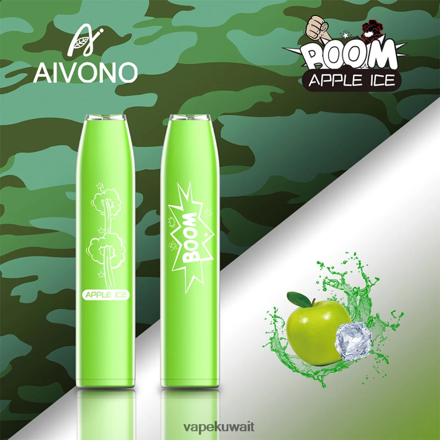 Aivono AIM BOOM 600 ثلج التفاح - 66DF60354 Vape الكويت
