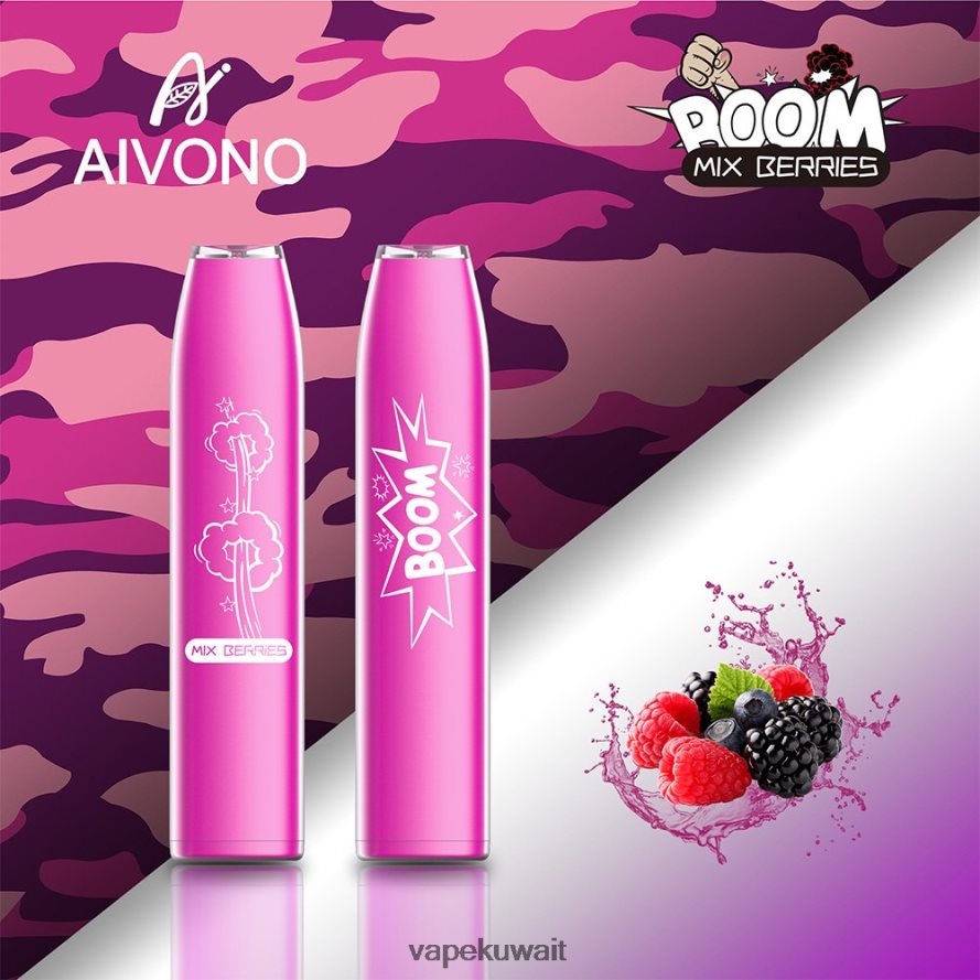 Aivono AIM BOOM 600 التوت المختلط - 66DF60361 Vape Kuwait