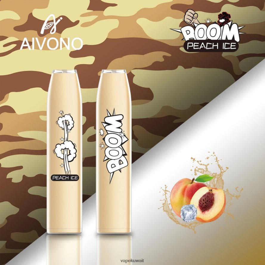 Aivono AIM BOOM 600 جليد الخوخ - 66DF60362 Vape الكويت