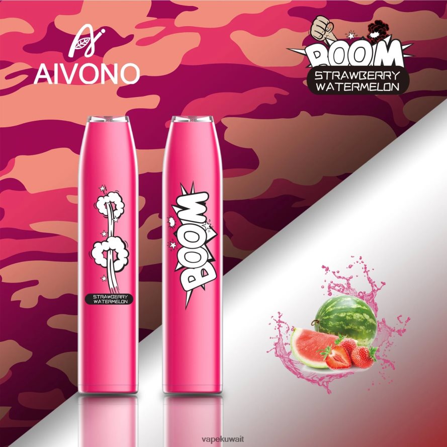 Aivono AIM BOOM 600 الفراولة والبطيخ - 66DF60364 Vape الكويت
