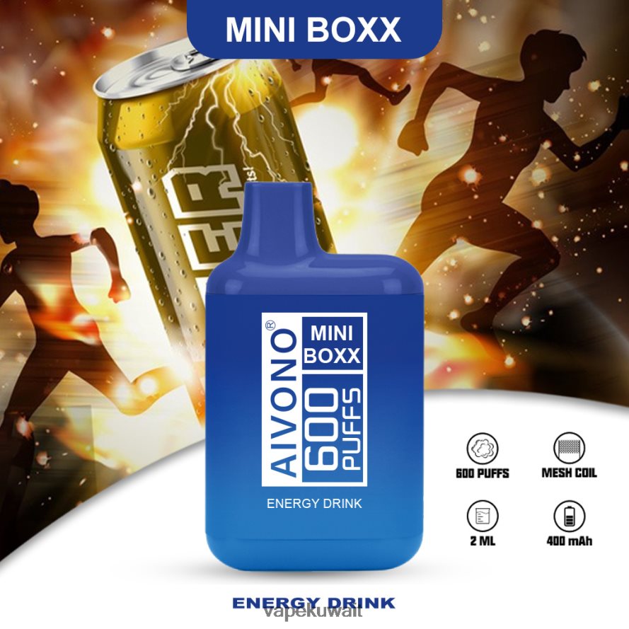 Aivono AIM MINI BOXX 600 مشروب الطاقة - 66DF60237 Vape Kuwait