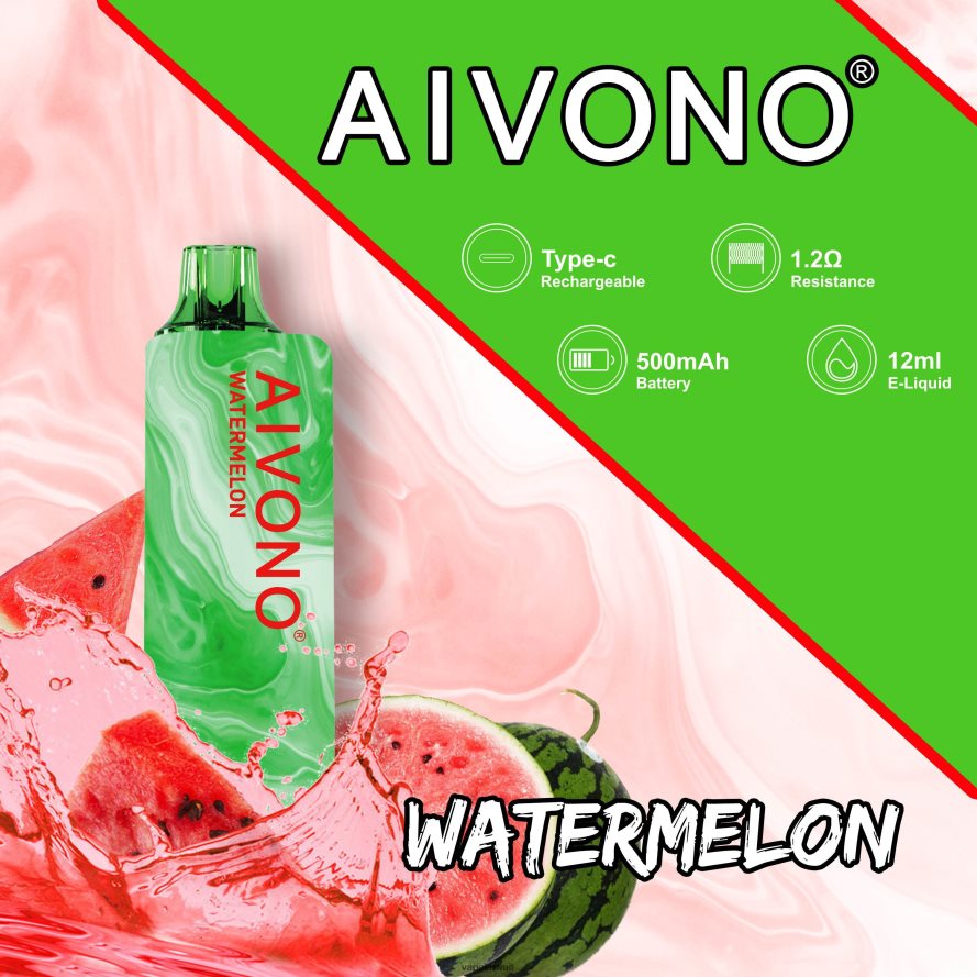 Aivono AIM GUN 7000 بطيخ - 66DF60110 Vape الكويت