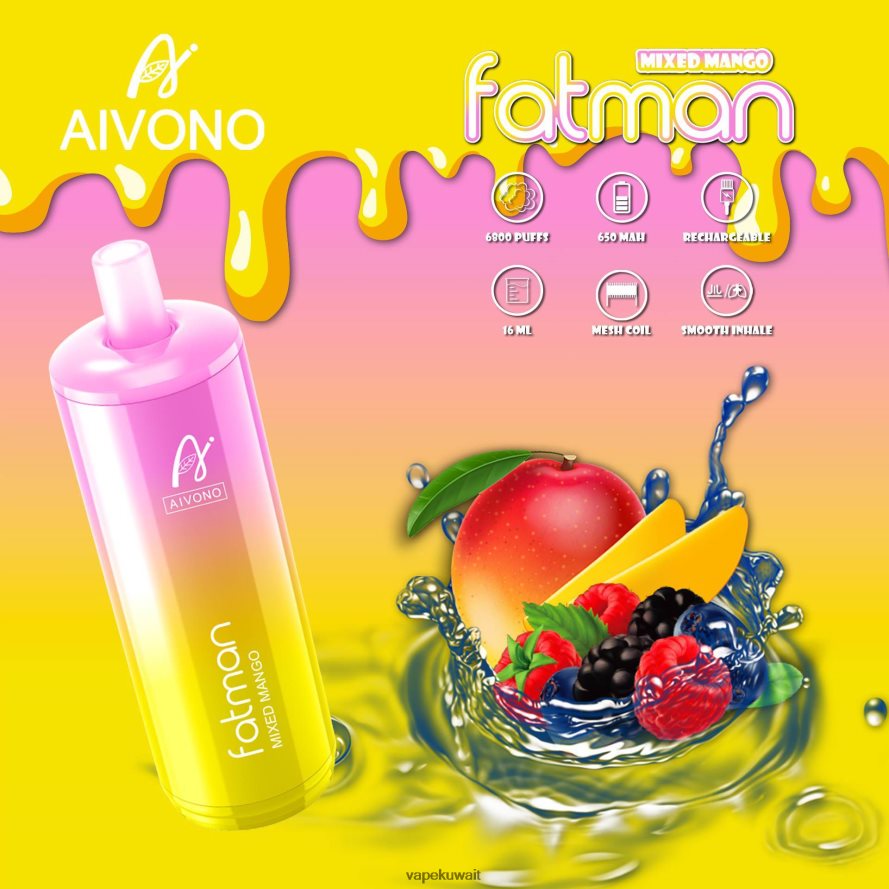 Aivono FATMAN 6800 مانجو مختلطة - 66DF6026 Vape الكويت
