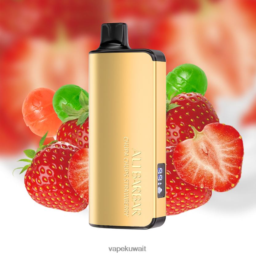 Alibarbar Ingot 9000 سيجارة يمكن التخلص منها تشوبا تشوبس الفراولة PRH2FR17 Vape الكويت