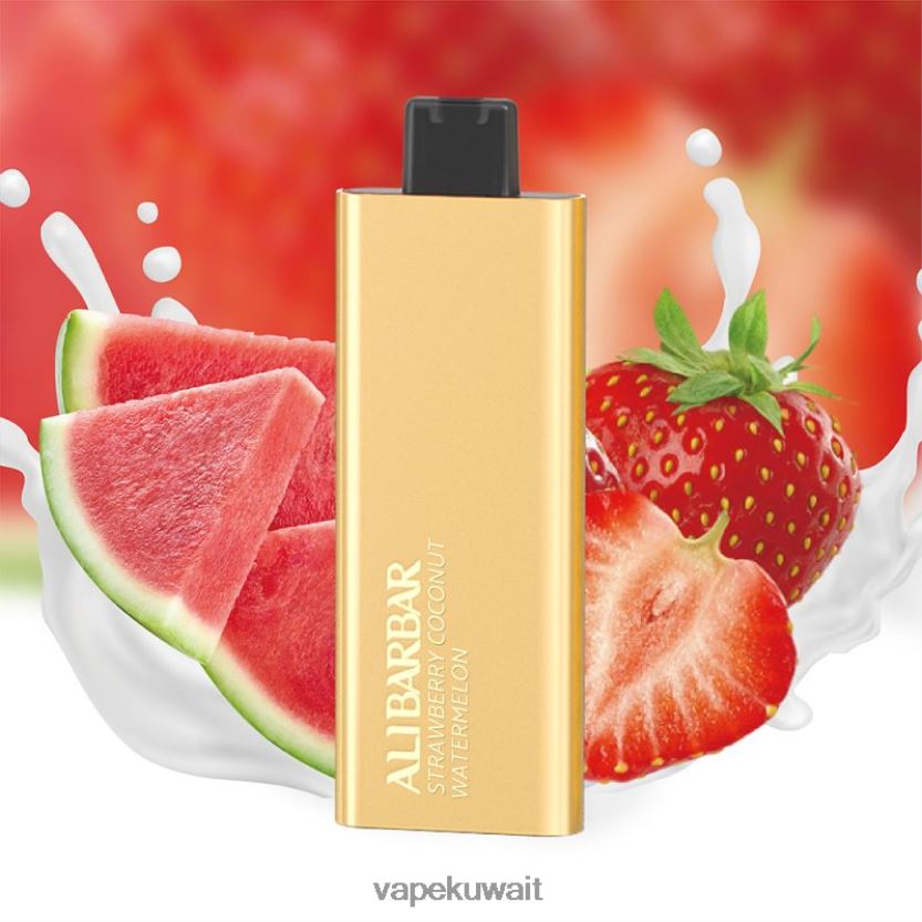 Alibarbar Pandora 7000 سيجارة يمكن التخلص منها الفراولة، جوز الهند، البطيخ PRH2FR62 Vape الكويت