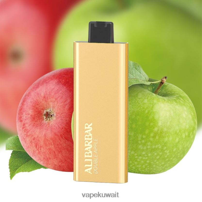 Alibarbar Pandora 7000 سيجارة يمكن التخلص منها تفاحة مزدوجة PRH2FR66 Vape Kuwait