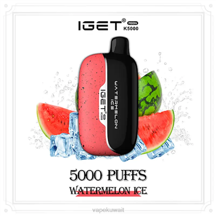 Vape KW 0ZDT8 ثلج البطيخ IGET Moon k5000