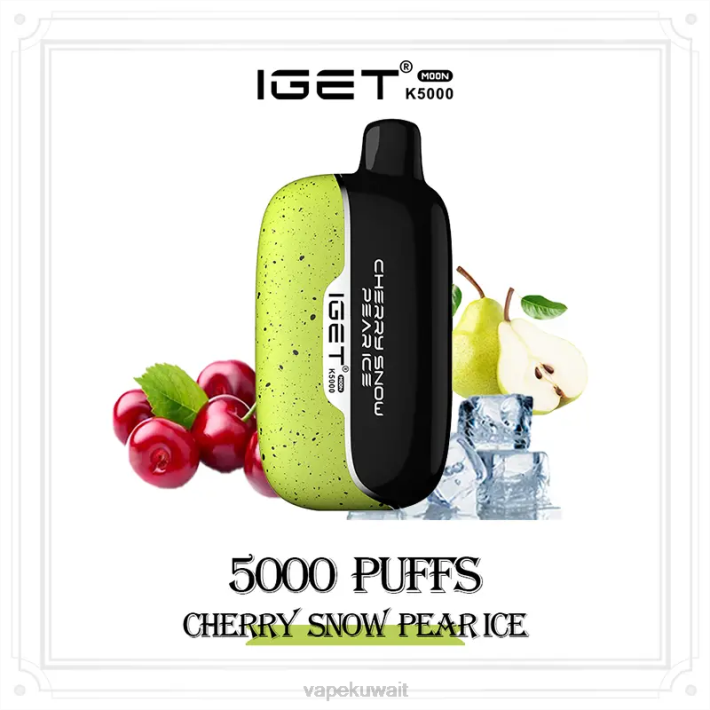 Vape Pod Kits 0ZDT5 ثلج الكرز، جليد الكمثرى IGET Moon k5000