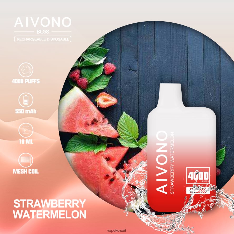 Aivono AIM BOXX 4000 الفراولة والبطيخ - 66DF60214 Vape الكويت