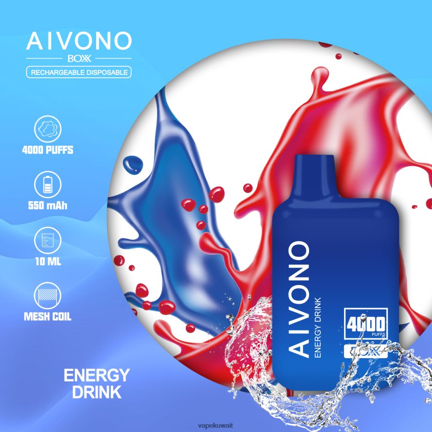 Aivono AIM BOXX 4000 مشروب الطاقة - 66DF60225 Vape Kuwait