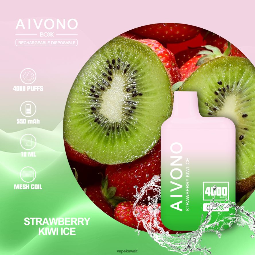 Aivono AIM BOXX 4000 جليد الفراولة والكيوي - 66DF60229 Vape Kuwait