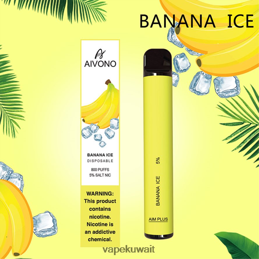 Aivono AIM PLUS 800 جليد الموز - 66DF60171 Vape Kuwait