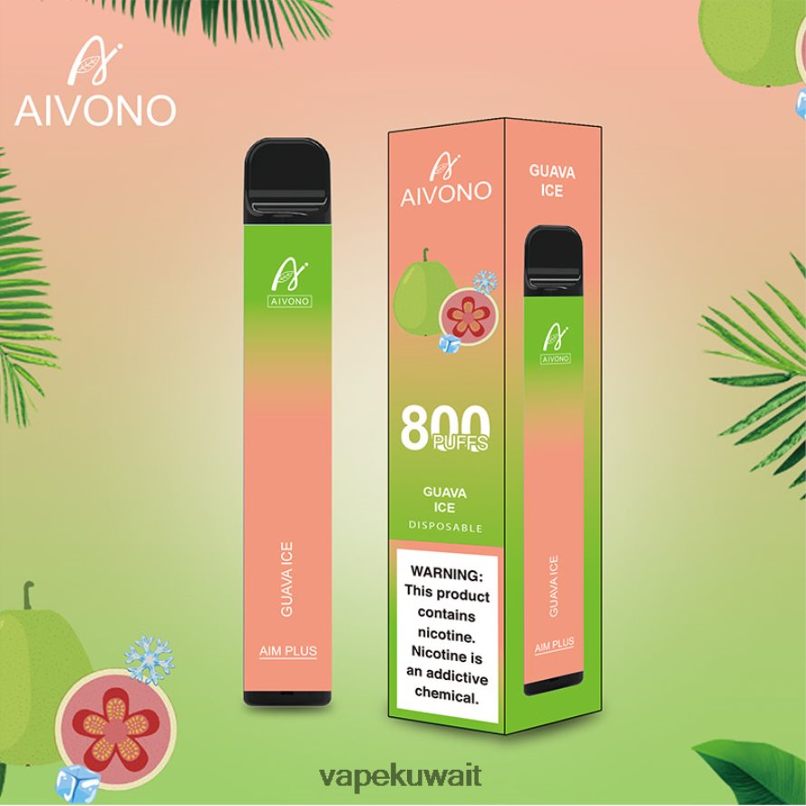 Aivono AIM PLUS 800 جليد الجوافة - 66DF60180 Vape الكويت