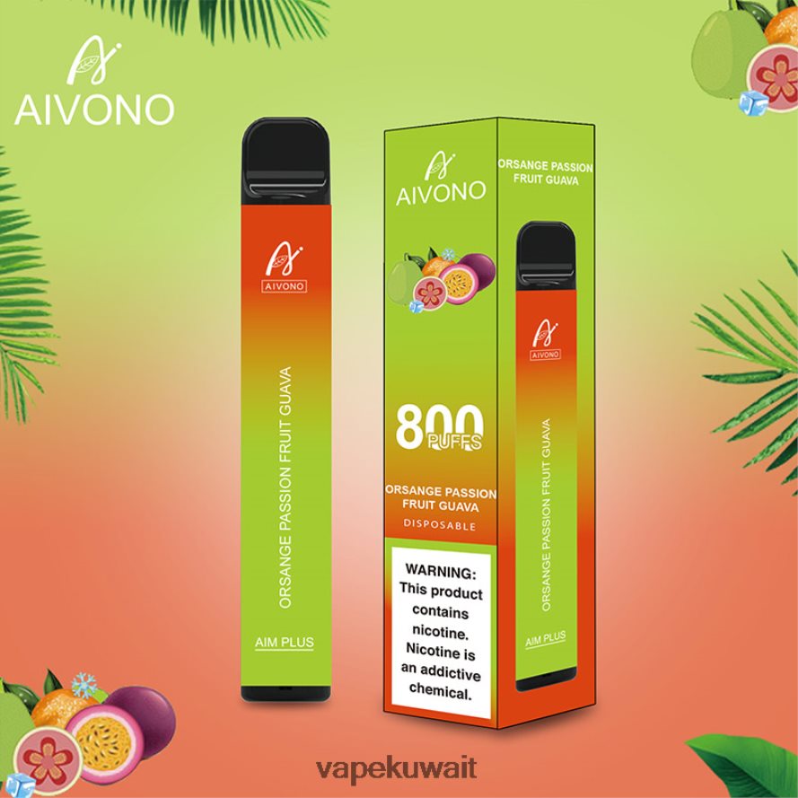 Aivono AIM PLUS 800 برتقال باشن فروت جوافة - 66DF60189 Vape Kuwait