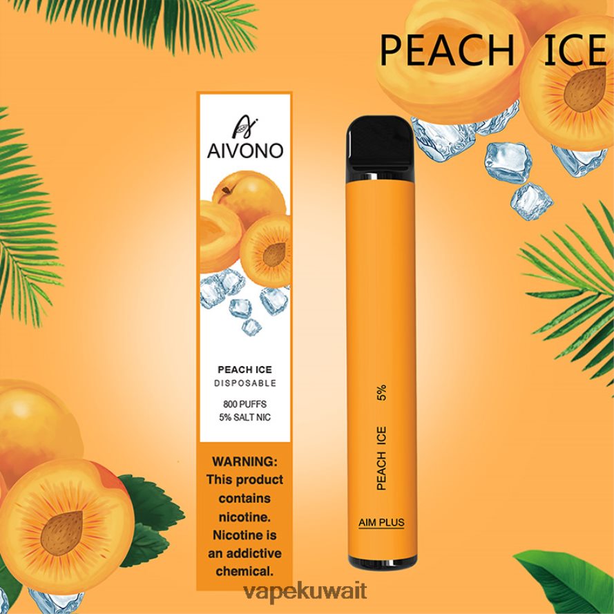 Aivono AIM PLUS 800 جليد الخوخ - 66DF60190 Vape الكويت