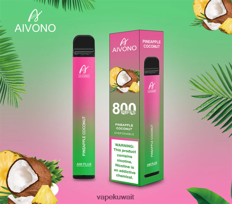 Aivono AIM PLUS 800 جوز الهند الأناناس - 66DF60200 Vape الكويت