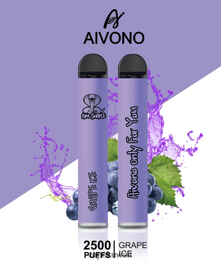 Aivono AIM SNAKE 2500 جليد العنب - 66DF60306 Vape الكويت