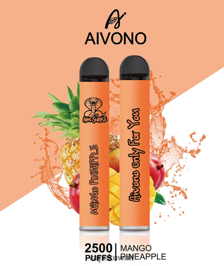 Aivono AIM SNAKE 2500 مانجو اناناس - 66DF60310 Vape الكويت