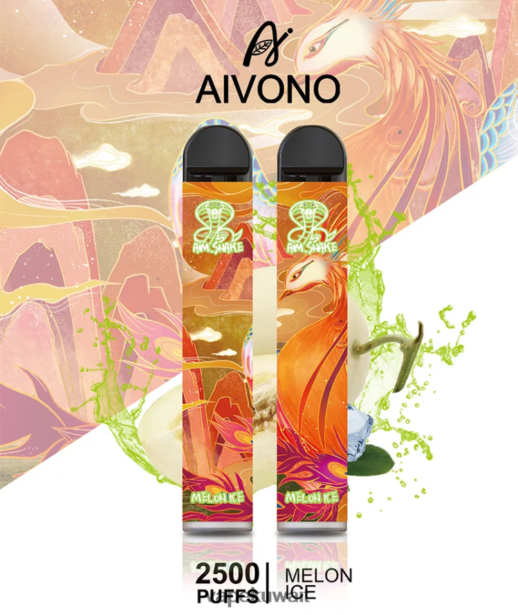 Aivono AIM SNAKE 2500 جليد البطيخ - 66DF60311 Vape Kuwait