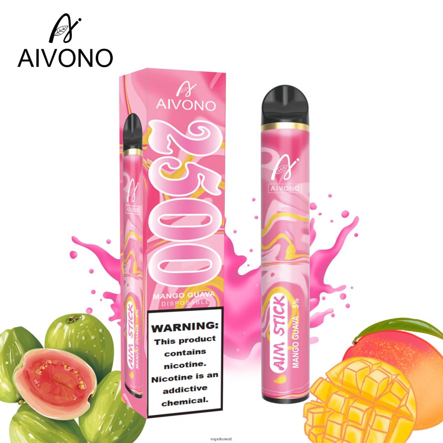 Aivono AIM STICK 2500 مانجو جوافة - 66DF60146 Vape الكويت
