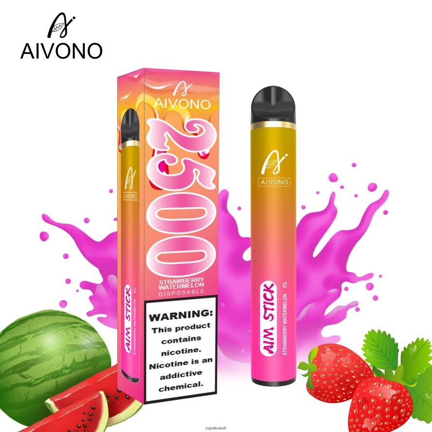 Aivono AIM STICK 2500 الفراولة والبطيخ - 66DF60149 Vape Kuwait