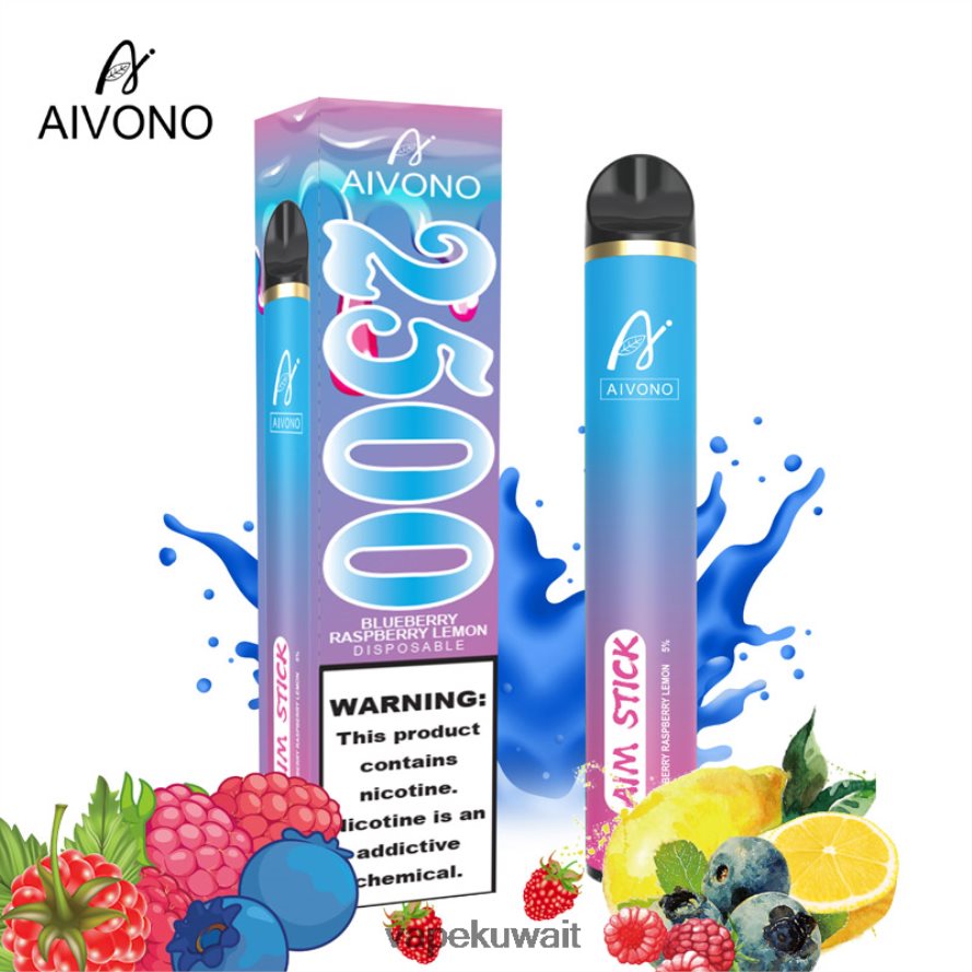 Aivono AIM STICK 2500 التوت الأزرق والليمون - 66DF60154 Vape الكويت