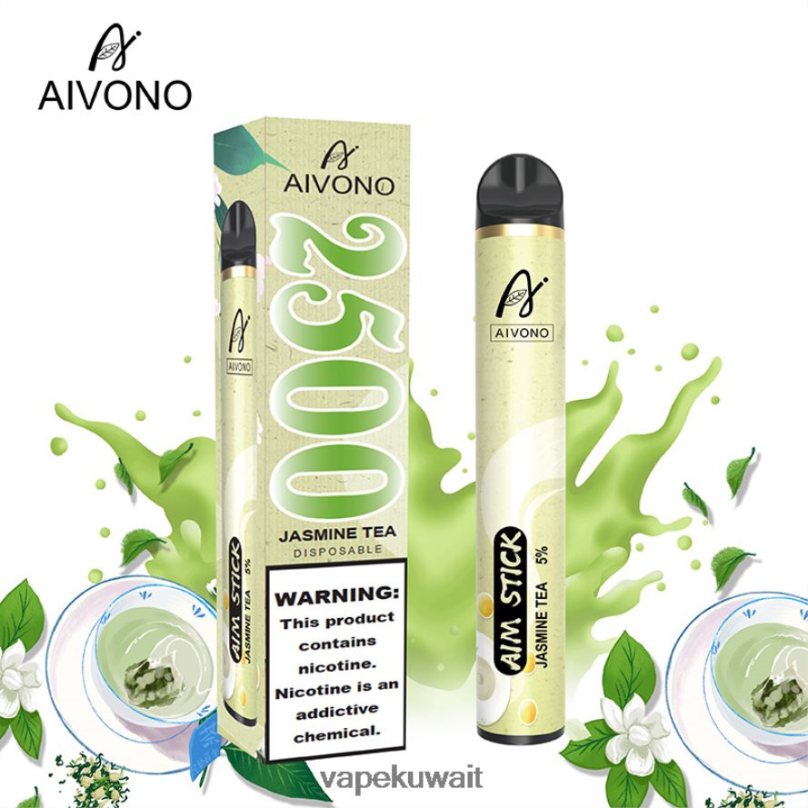 Aivono AIM STICK 2500 شاي الياسمين - 66DF60157 Vape Kuwait