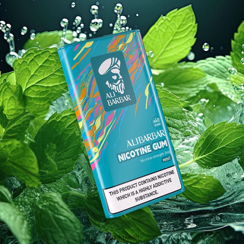 Alibarbar علكة النيكوتين خَوخ PRH2FR102 Vape الكويت