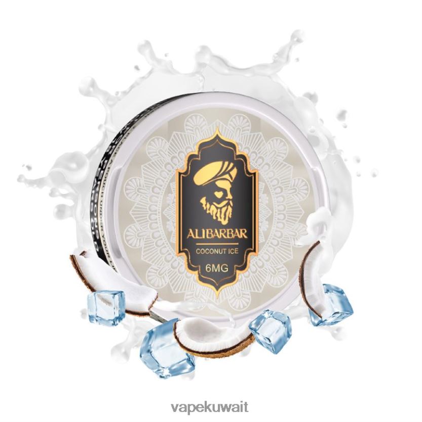 Alibarbar أكياس النيكوتين ثلج جوز الهند PRH2FR83 Vape KW