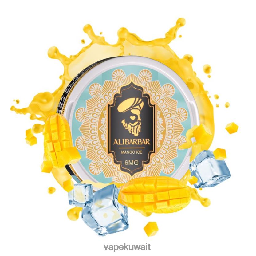 Alibarbar أكياس النيكوتين جليد المانجو PRH2FR87 Vape الكويت