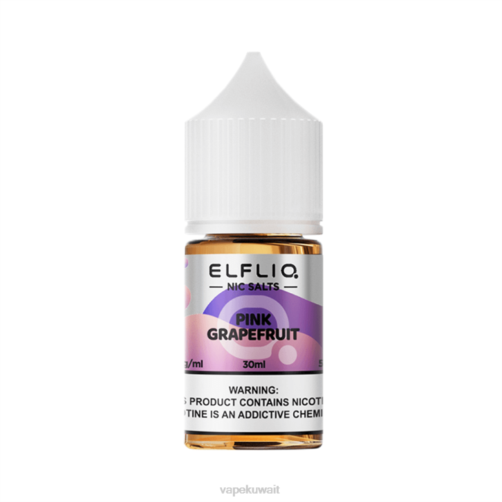 ELFBAR ELFLIQ Nic Salt 30ml الجريب فروت الوردي PZ4Z24