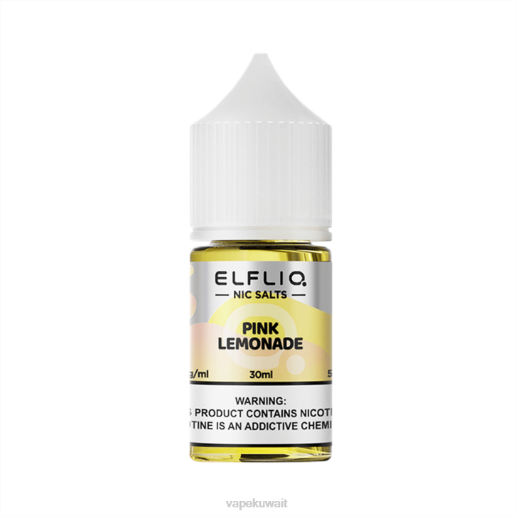ELFBAR ELFLIQ Nic Salt 30ml عصير الليمون الوردي PZ4Z25