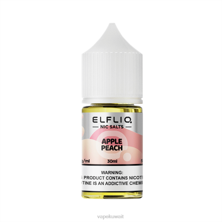 ELFBAR ELFLIQ Nic Salt 30ml خوخ التفاح PZ4Z7