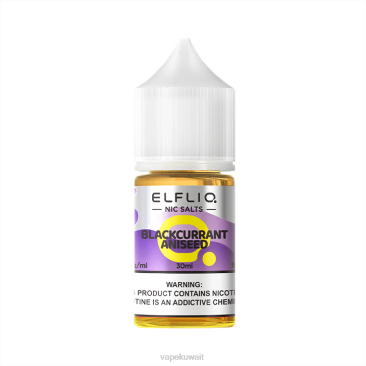 ELFBAR ELFLIQ Nic Salt 30ml اليانسون السوداء PZ4Z9
