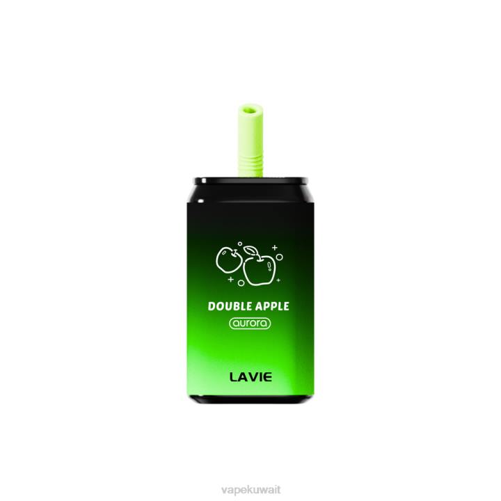 N8RV142 Vape الكويت - تفاحة مزدوجة LAVIE Aurora 11000 نفث