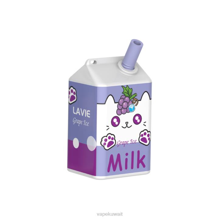 N8RV186 Vape الكويت - جليد العنب LAVIE MILK 7000 نفث