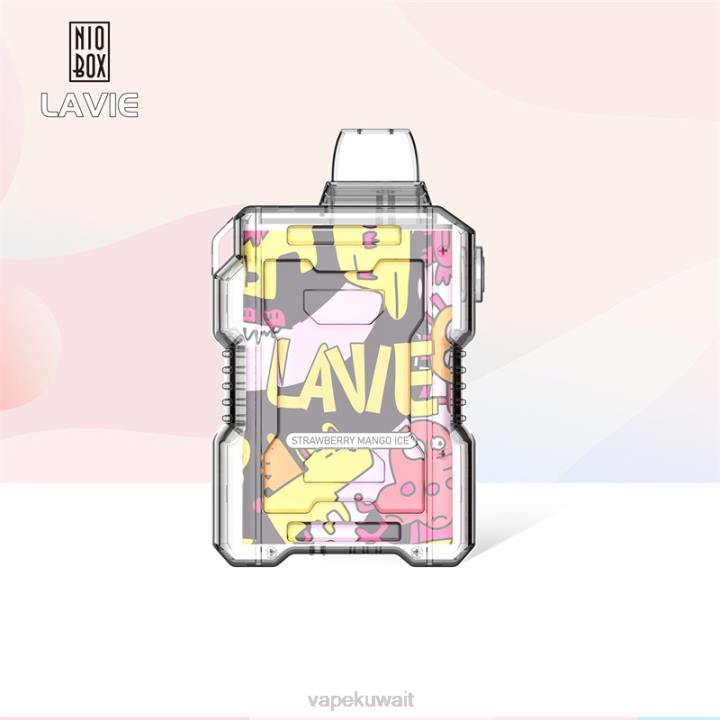 N8RV190 Vape الكويت - فراولة مانجو ثلج LAVIE NIO BOX 9000 نفث
