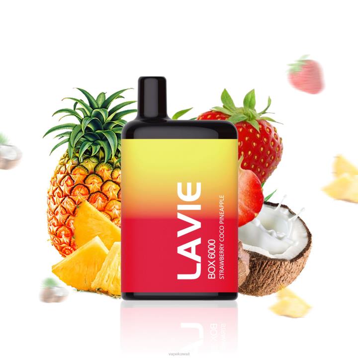 N8RV205 Vape Kuwait - فراولة كوكو وأناناس LAVIE BOX 6000 نفث