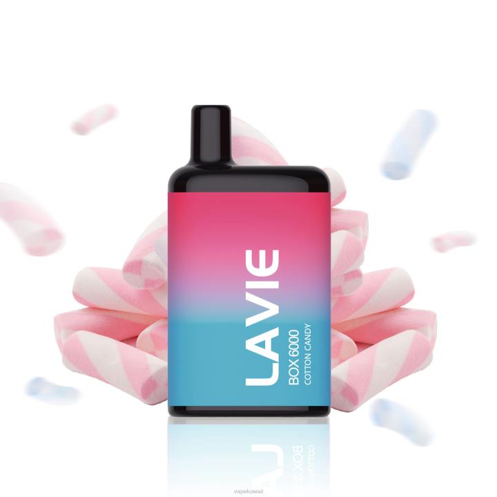 N8RV206 Vape الكويت - حلوى القطن LAVIE BOX 6000 نفث