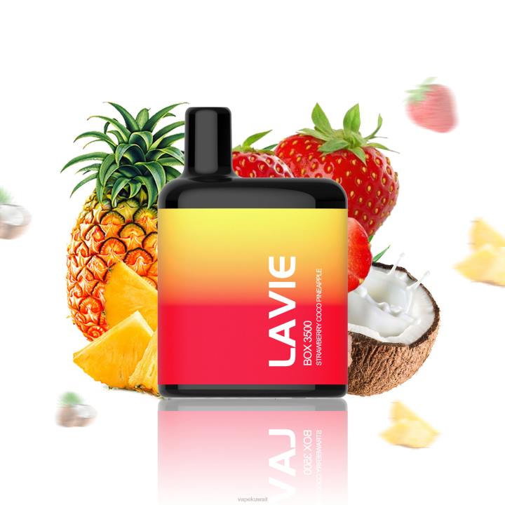 N8RV207 Vape Kuwait - فراولة كوكو وأناناس LAVIE BOX 3500 نفث
