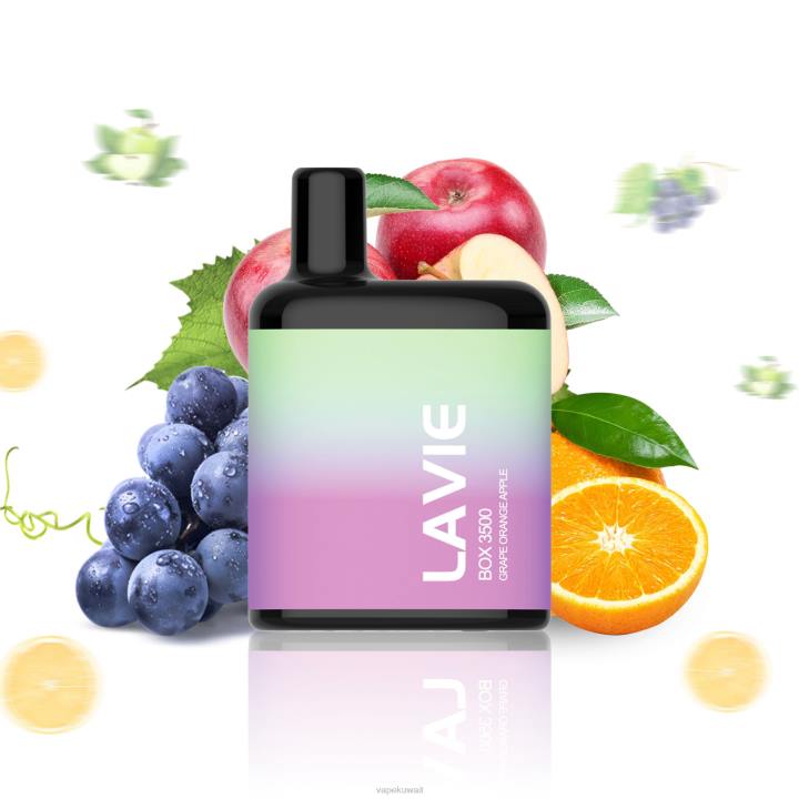 N8RV212 Vape الكويت - تفاح برتقال عنب LAVIE BOX 3500 نفث