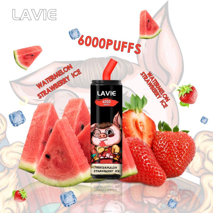 N8RV267 Vape Kuwait - بطيخ فراولة مثلج LAVIE Coke BAR 6000 نفث