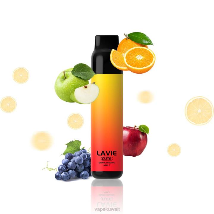 N8RV288 Vape الكويت - تفاح برتقال عنب LAVIE BAR 3000 نفث