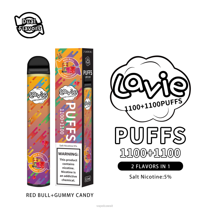 N8RV299 Vape Kuwait - ريد بول/حلوى غائر LAVIE BAR Switch 2200 نفث