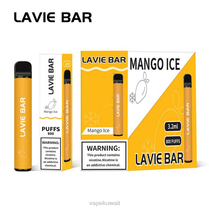 N8RV309 Vape Kuwait - جليد المانجو LAVIE BAR 800 نفث