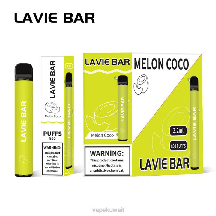 N8RV315 Vape Kuwait - كوكو البطيخ LAVIE BAR 800 نفث
